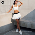 Vestido de fitness personalizado para niñas de fitness Falda deportiva de yoga de mujeres transpirables